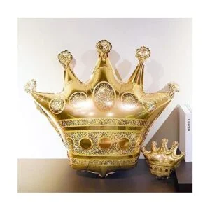MYUBWTF 6 globos grandes de corona dorada de 40 pulgadas_3