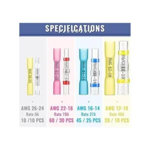 Sopoby Juego de conectores termorretráctiles para cable_2