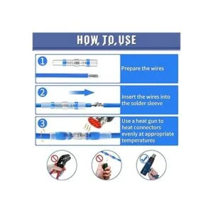 Sopoby Juego de conectores termorretráctiles para cable_5