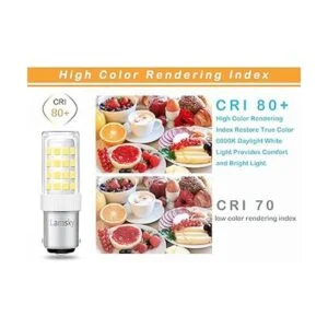 Lamsky BA15D Bombilla LED de doble contacto para máquina