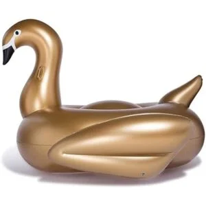 Jasonwell Giant Inflatable Pool Float Golden Swan Pegasus_4