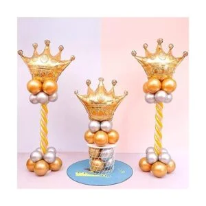 MYUBWTF 6 globos grandes de corona dorada de 40 pulgadas_4