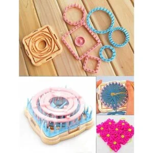 Kit de telar para tejer flores Alimitopía juego de