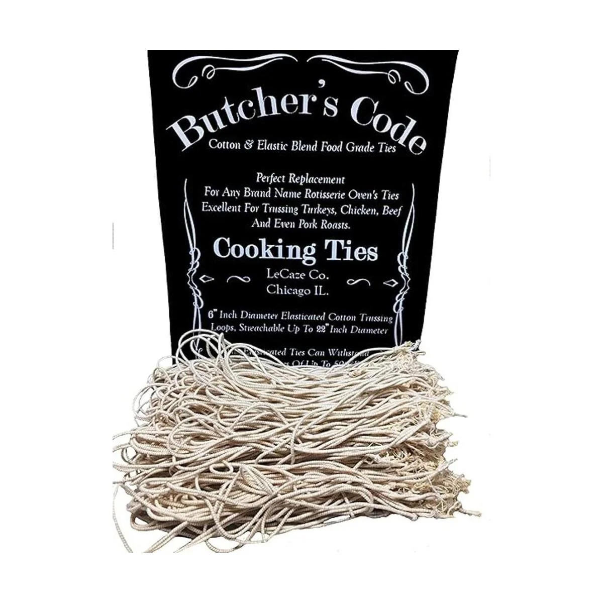 Rotisserie Mezcla elástica y de algodón cordón elástico