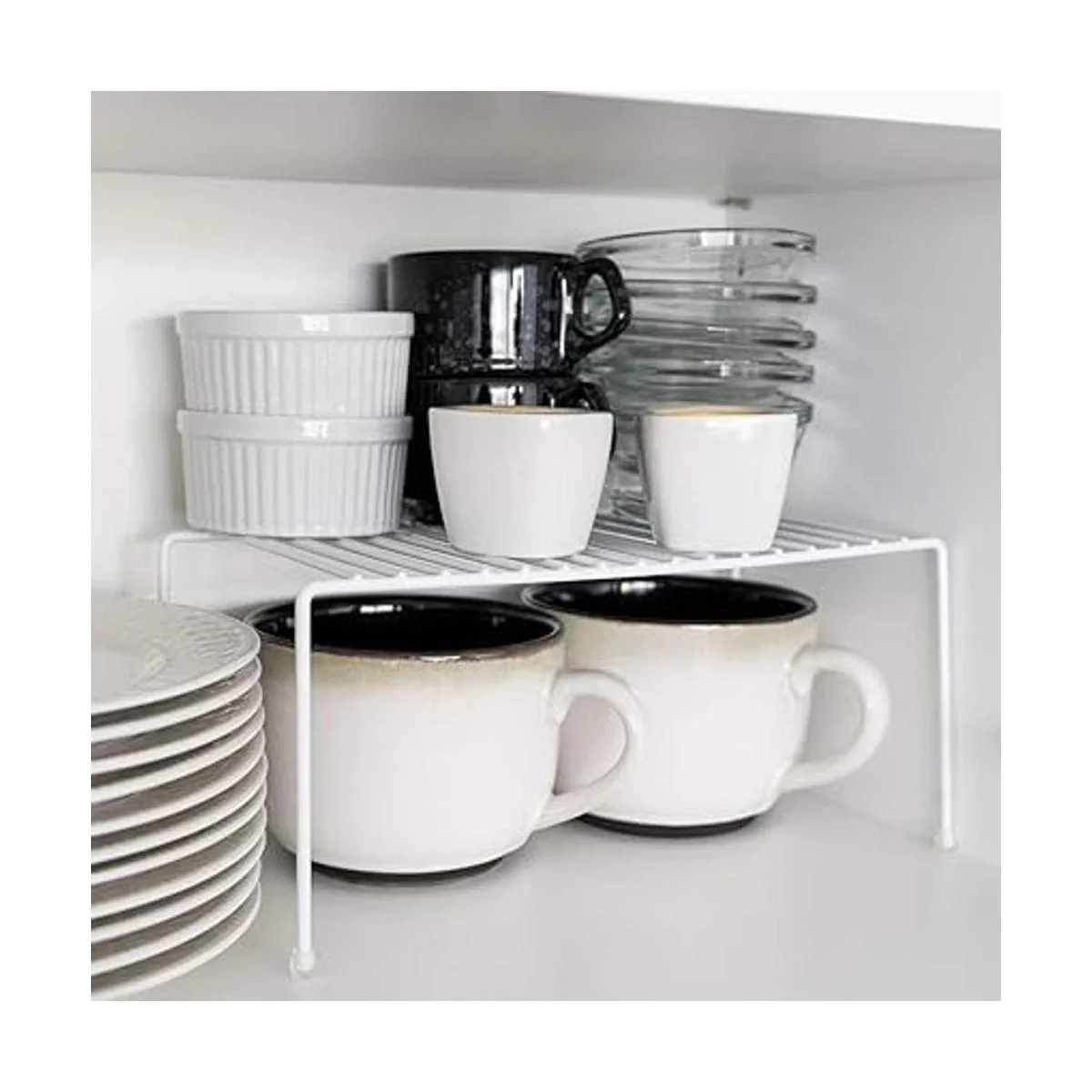 Evelots Paquete de 2 organizadores de estantes de cocina_2