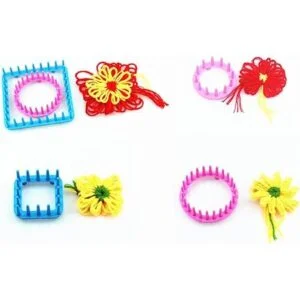 Kit de telar para tejer flores Alimitopía juego de