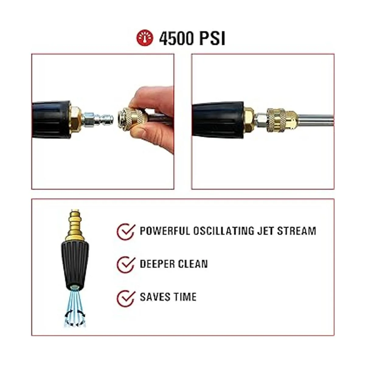 Simpson Cleaning 80144 4500 PSI Boquilla universal para_3