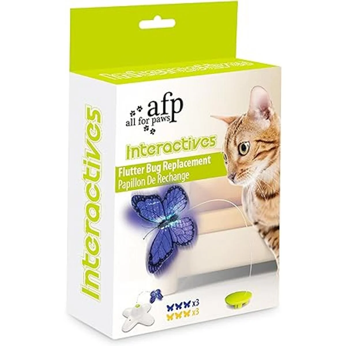 All for Paws Juguete interactivo de mariposa de gato con_2