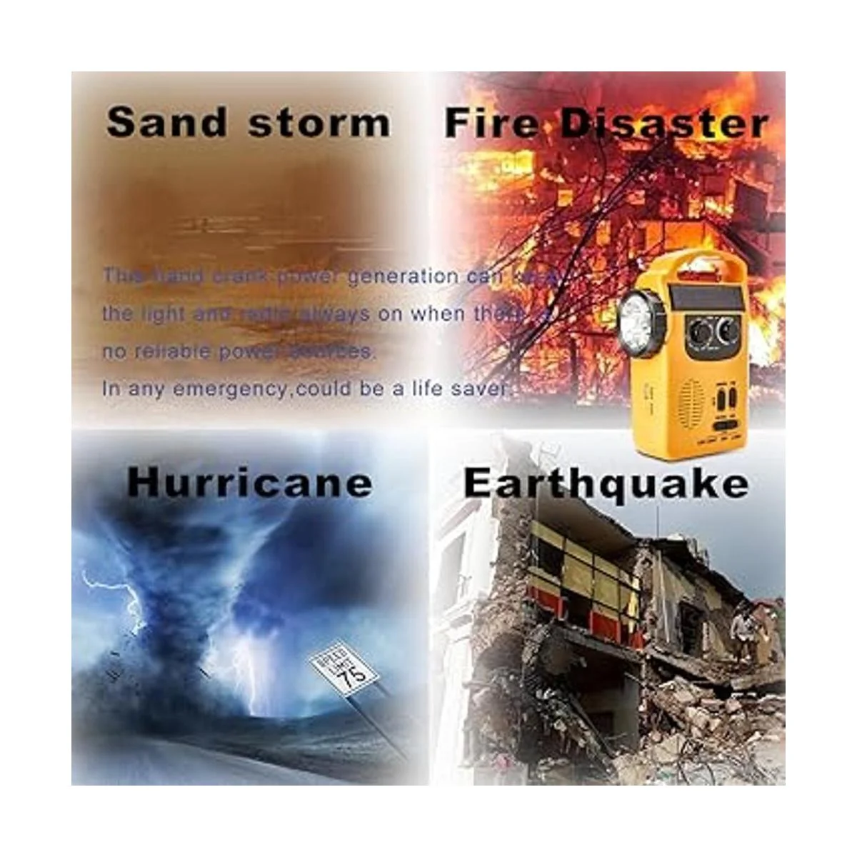 HOSHINE Linterna LED multifuncional de 4 vías para acampar_4