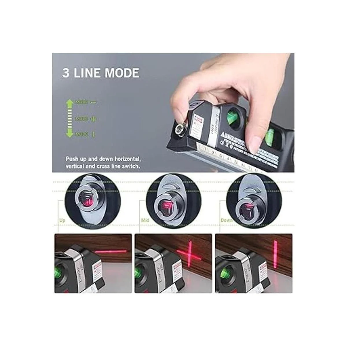 MICMI A80 nivel láser cinta de medir multipropósito de 8_4