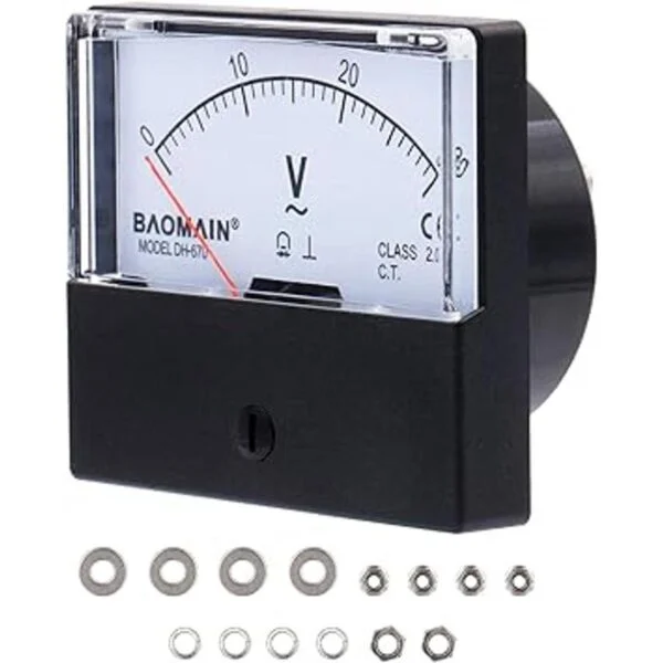 Baomain voltímetro DH670 AC 0 30 V Clase 2.5 rectangular_3