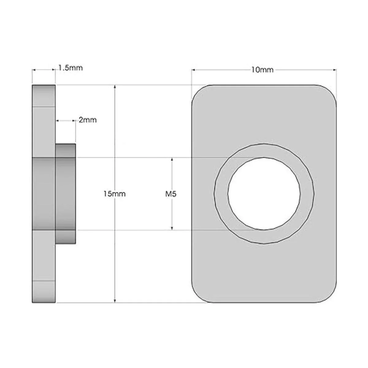 TOPINSTOCK tuerca T de premontaje para paquete de_6