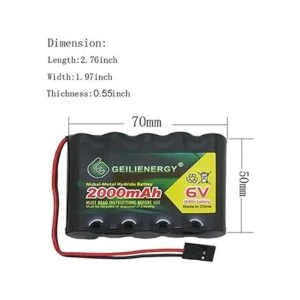 Geilienergy Batería NiMH de alta capacidad de 2000 mAh_2