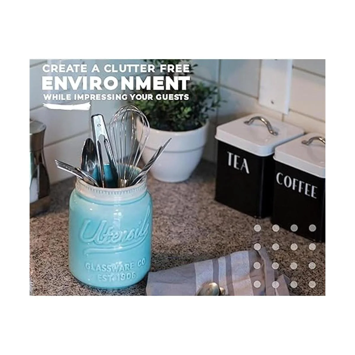 Comfify tarro organizador decorativo para utensilios de_3