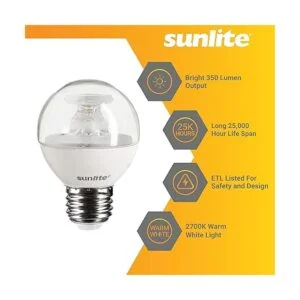Sunlite Bombilla LED G16LED5WE26DCLE27K3PK