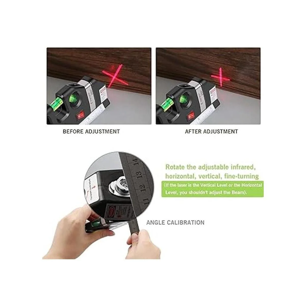 MICMI A80 nivel láser cinta de medir multipropósito de 8_5
