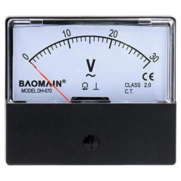 Baomain voltímetro DH670 AC 0 30 V Clase 2.5 rectangular_1