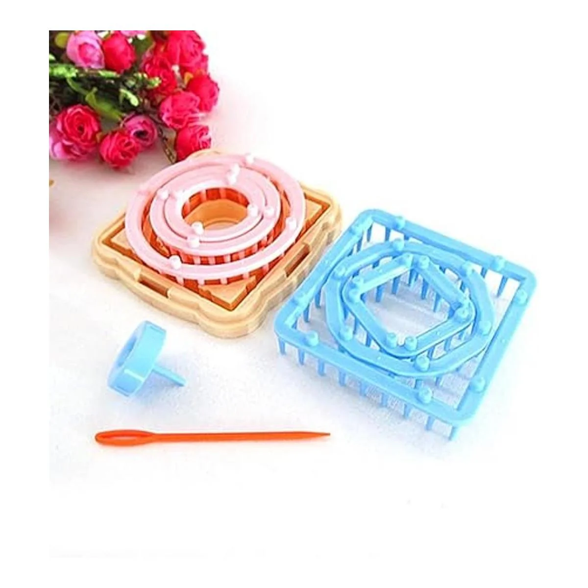 Kit de telar para tejer flores Alimitopía juego de