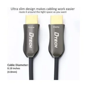 DTECH Cable HDMI 2.0 ultra delgado de fibra óptica de 150_3