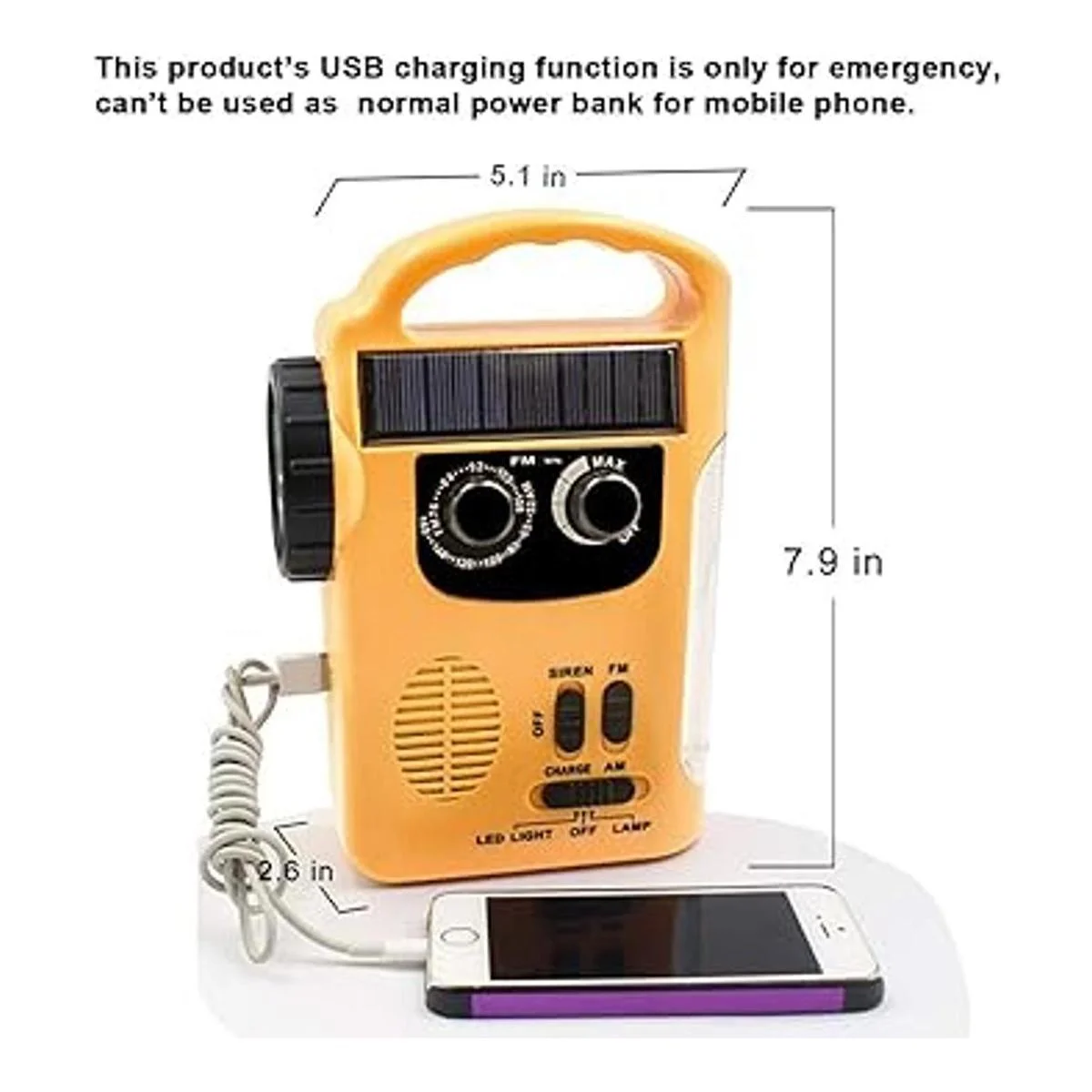 HOSHINE Linterna LED multifuncional de 4 vías para acampar_3