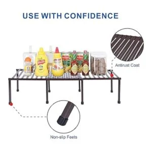 STORAGE MANIAC Juego de 4 estantes de cocina estante de_4