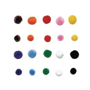 Mini pompones 500 piezas Tema minipom