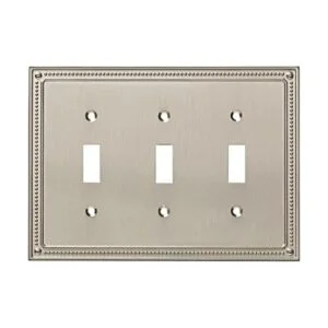 Franklin Brass Placa protectora de apagador triple_1