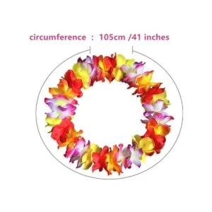 Collares de imitación de flor de seda totalmente rizado_2