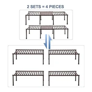 STORAGE MANIAC Juego de 4 estantes de cocina estante de_2