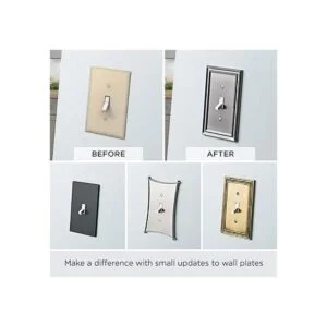 Franklin Brass Placa protectora de apagador triple_5