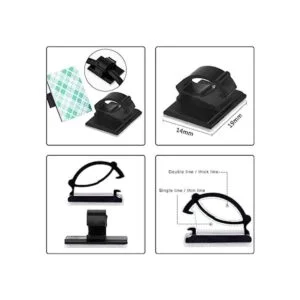 100 piezas calcomanía eBoot clips de cable clips de_2