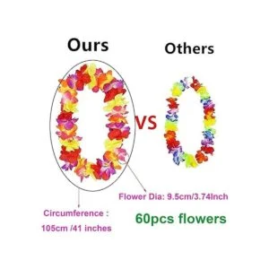 Collares de imitación de flor de seda totalmente rizado_3