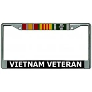 Marco para placa de vehículo de veteranos de Vietnam_1