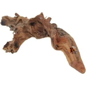 Decoración de madera de arrastre en corrientes sumergible