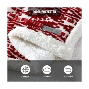 Eddie Bauer Mountain Collection Manta reversible de forro_6