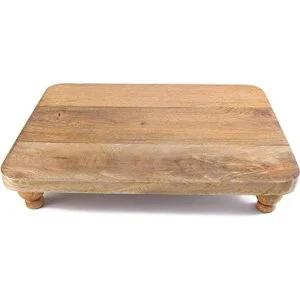 Heritage Lace Tablero de servir con pies de 18 x 3 x 14