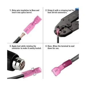 Sopoby 220 conectores de pala de alambre terminales de