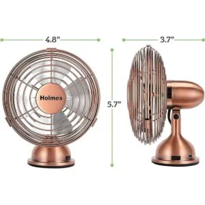 Holmes Heritage Ventilador de escritorio mini USB de 4_6