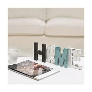 MyGift letrero decorativo rústico de madera HOME