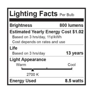 Bioluz LED 92 bombillas LED CRI E26 de 60 W regulables_6