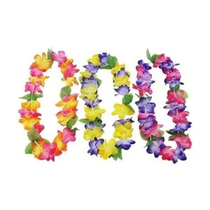 Oojami Mahalo Guirnalda hawaiana floral paquete de 12_2