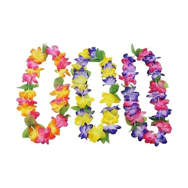 Oojami Mahalo Guirnalda hawaiana floral paquete de 12_2