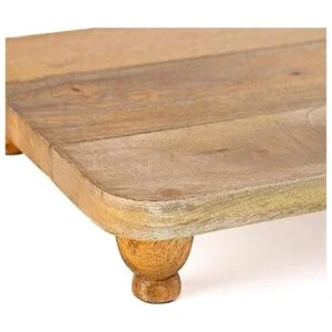 Heritage Lace Tablero de servir con pies de 18 x 3 x 14