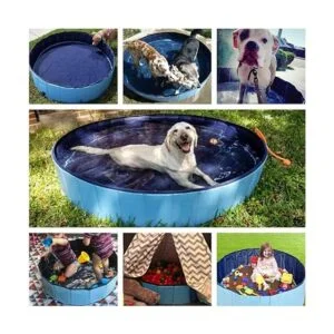 Jasonwell Piscina plegable para el baño de mascotas de