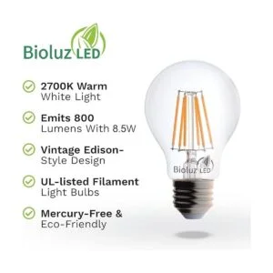 Bioluz LED 92 bombillas LED CRI E26 de 60 W regulables_3