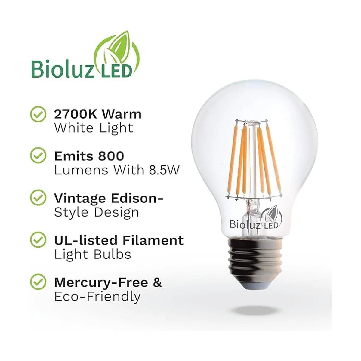 Bioluz LED 92 bombillas LED CRI E26 de 60 W regulables_3