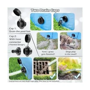 Jasonwell Piscina plegable para el baño de mascotas de