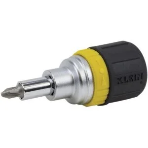 Klein Tool 32593 Desarmador corto de trinquete 6 en 1_5