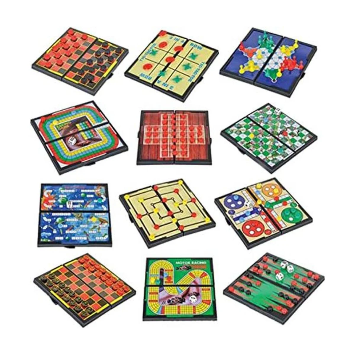 Gamie juego de tablero magnético incluye 12 juegos de_1