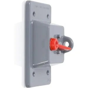 Leviton wp1sgy Cubierta impermeable de plástico Flat_2